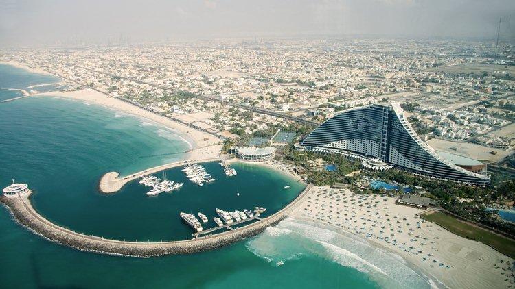 Vue aérienne de Dubaï