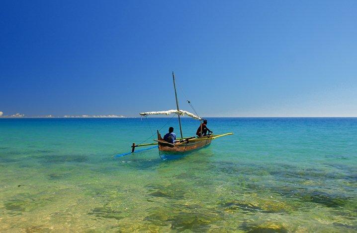L'eau bleu de Madagascaar