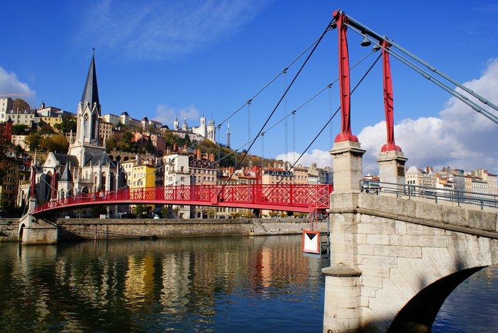 Pont sur la Saône à Lyon