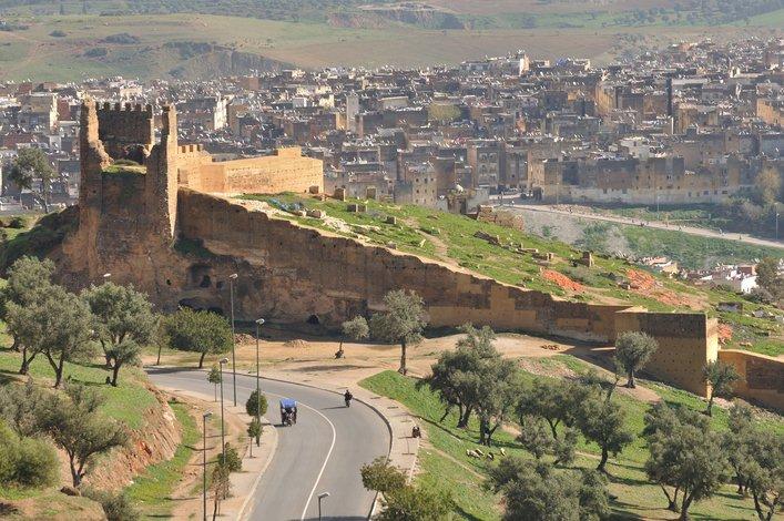 Vue aérienne de Fès, Maroc