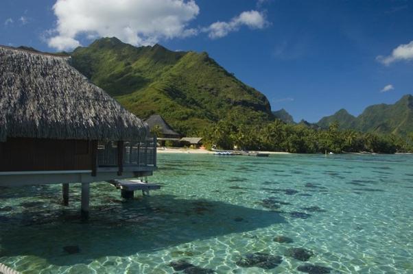 Petit cabanon dans la mer des caraibes