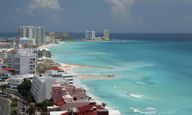 Plage de Cancun au Mexique