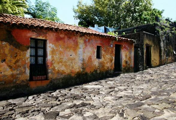 Maison colorée de clonia, Uruguay