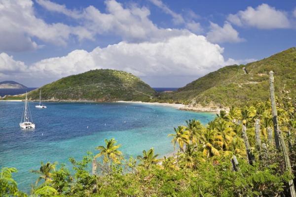Une crique paradisiaque dans le Iles vierges britanniques