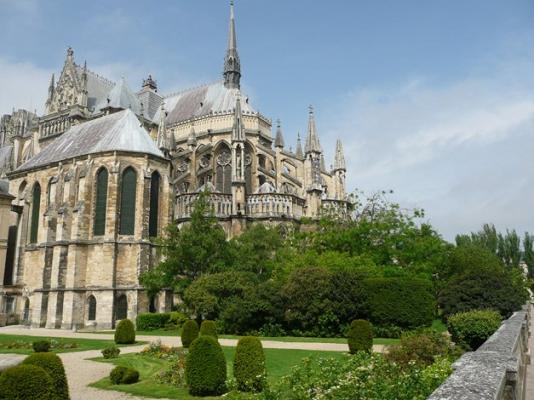 Les jardins de la cathédrale de Reims