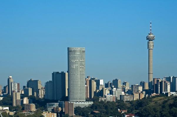 Vue de Johannesburg en Afrique du Sud
