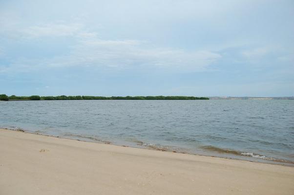 L'océan Atlantique vu depuis une plage angolaise