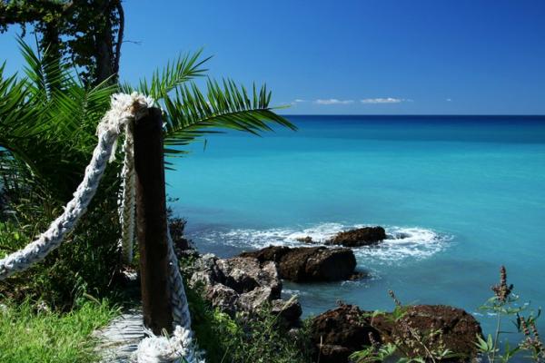 Vue de la mer des Caraïbes