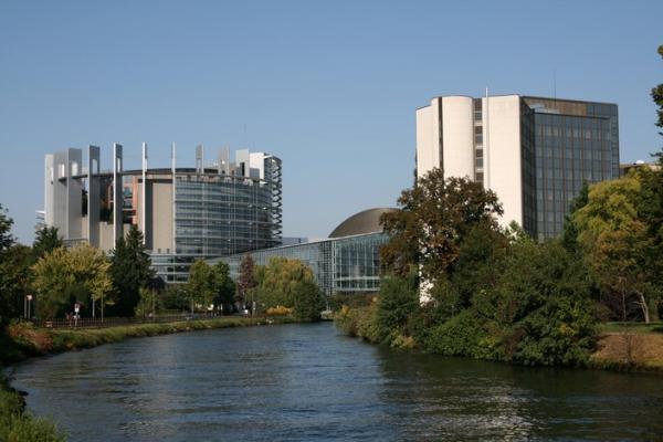 Le parlement européen de Strasbourg