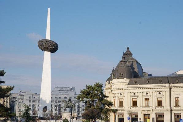 Place de la révolution à Bucarest