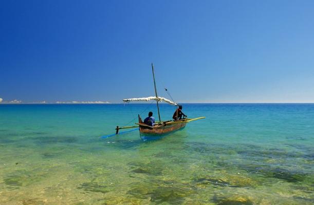 L'eau bleu de Madagascaar