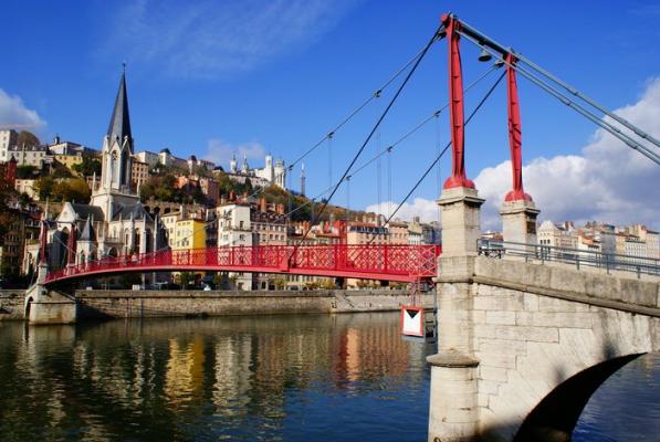 Pont sur la Saône à Lyon