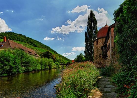 Rivière traversant la ville de Thann