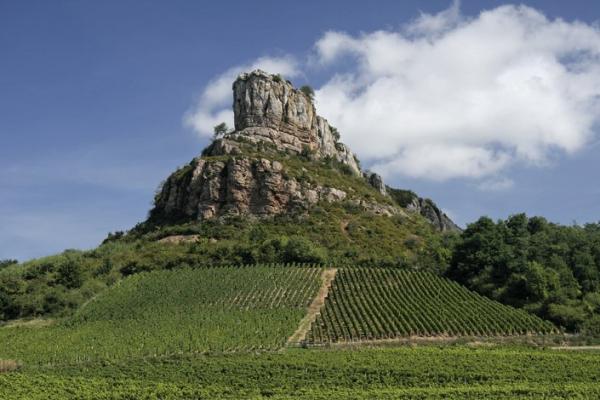 La Roche du Solutré près de Mâcon