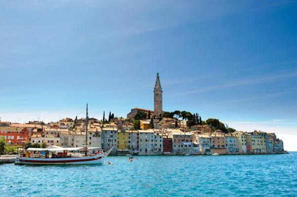 Ville de Rovinj sur la cô te croate
