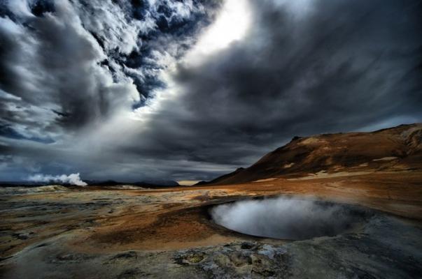 Source d'eau chaude d'Islande