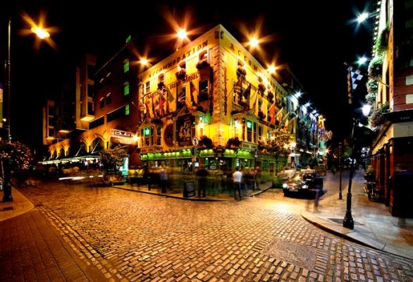 Temple Bar, le pub le plus célèbre de Dublin, Irlande