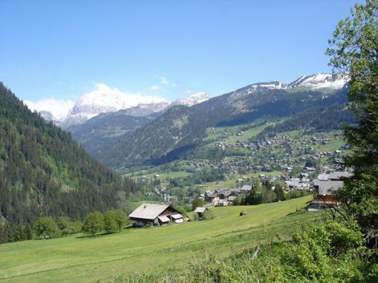 Le village de Chatel dans le Chablais