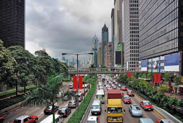 Grande avenue d'Hong Kong
