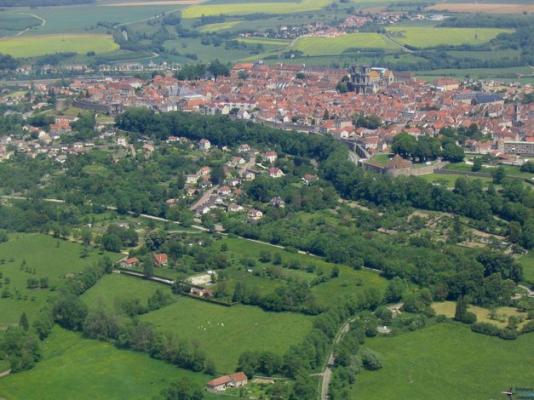 Vue aérienne de Langres