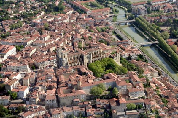Vue aérienne de Auch
