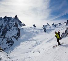 Ski alpin près de Chamonix