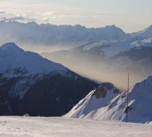 Paysage d'hiver aux Arcs