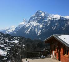 Vue sur la station des Carroz