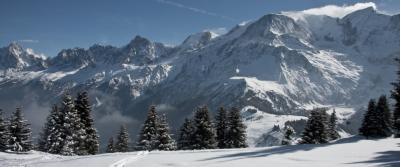 Panoramique du massif des Houches
