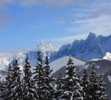 Paysage d'hiver à Megeve