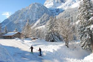 Randonnée en ski de fond à Praloup