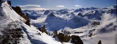 Vue panoramique près de Tignes
