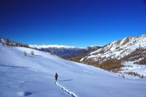 Randonnée dans la neige à Val Thorens