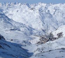 Vue sur la station de Valloire