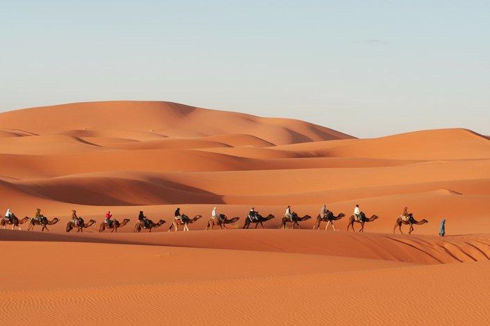 Caravane berbère au Sahara
