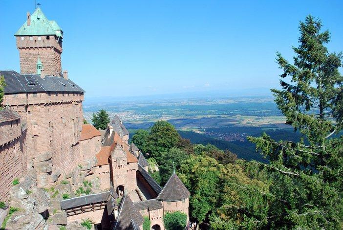 Sur les hauteurs du château du Haut-Koenigsbourg