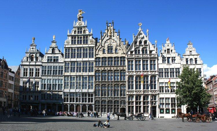 Grand place d'Anvers en Belgique