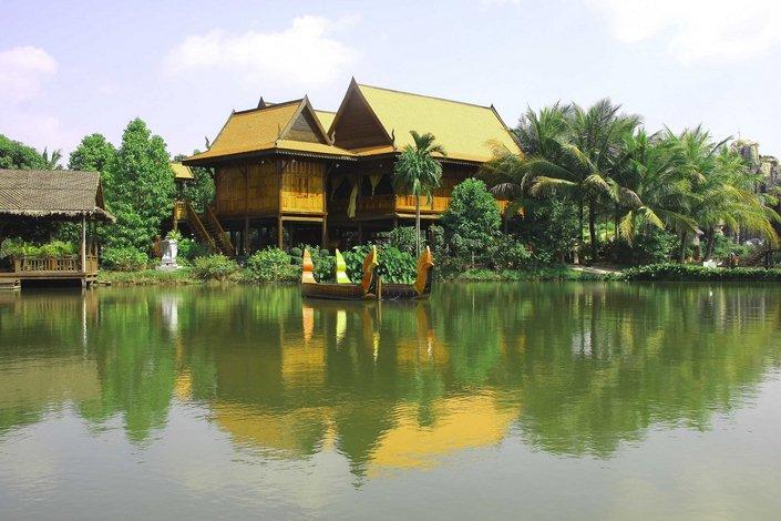 Maison traditionnelle Khmer, Cambodge