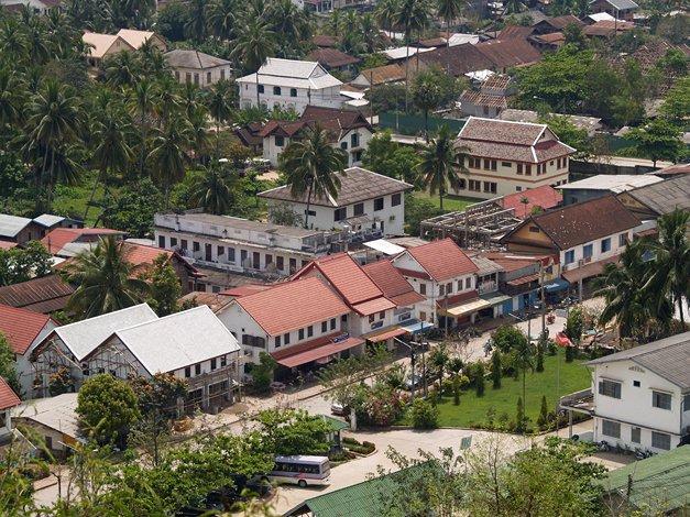 Vue aérienne de Luang Prabang au Laos