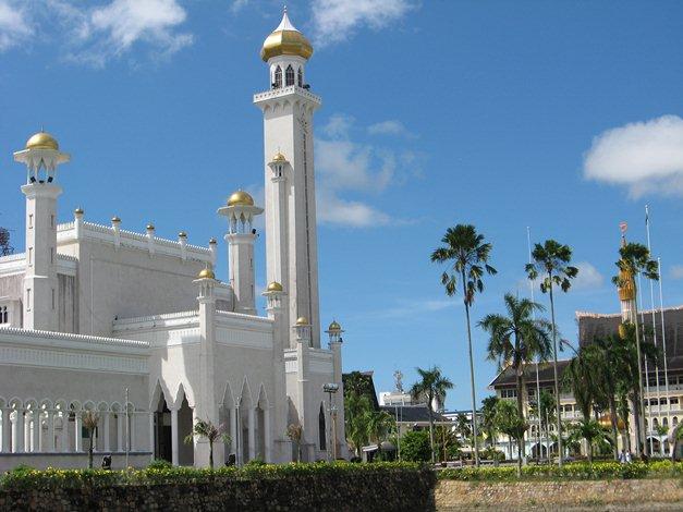 La célèbre mosquée de Brunei