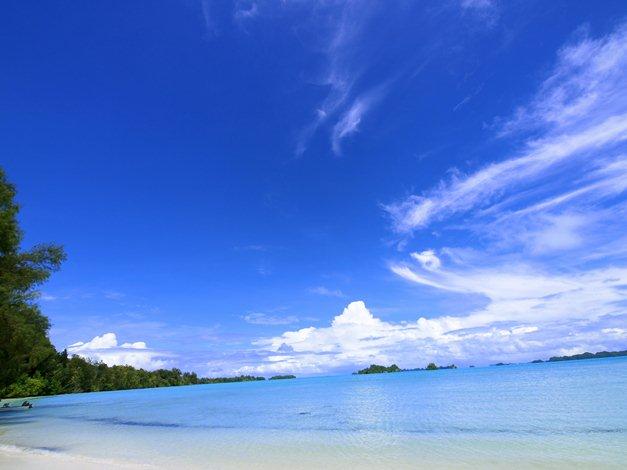 Vue d'une plage de Brunei