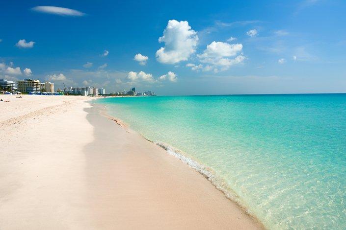 Plage de Miami aux Etats-Unis