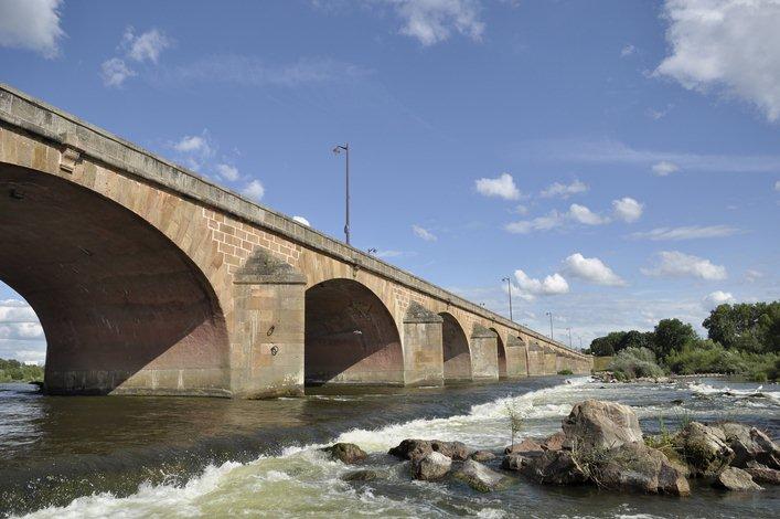 Le pont de Nevers, traversant la Loire