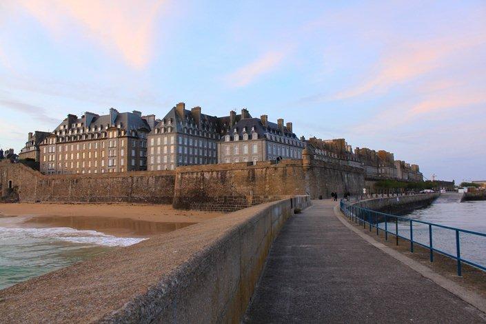 Vue des remparts de Saint Malo