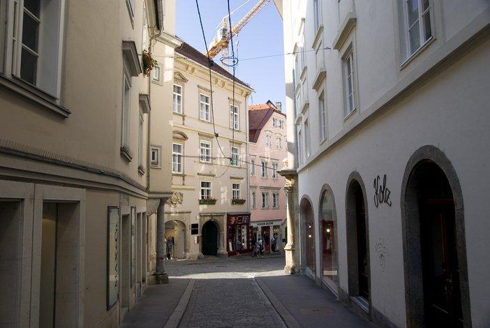 Une rue de Graz en Autriche