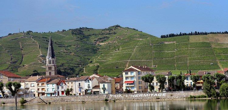 La ville de Tain l'Hermitage