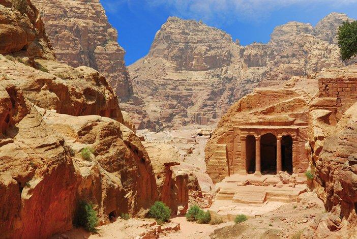 Temple de canyon de Petra