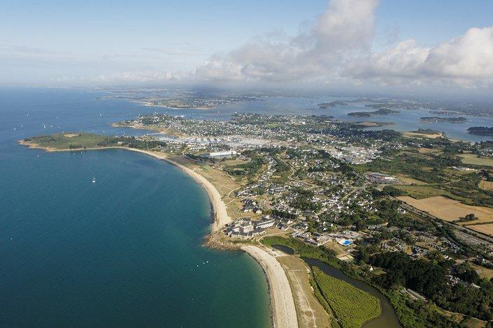 Vue aérienne du golf du Morbihan