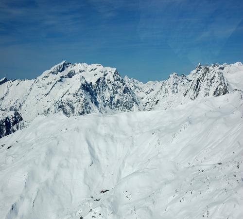 Vue panoramique sur le massif