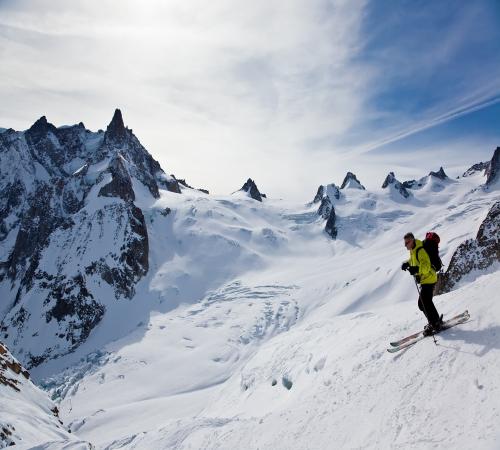Ski alpin près de Chamonix
